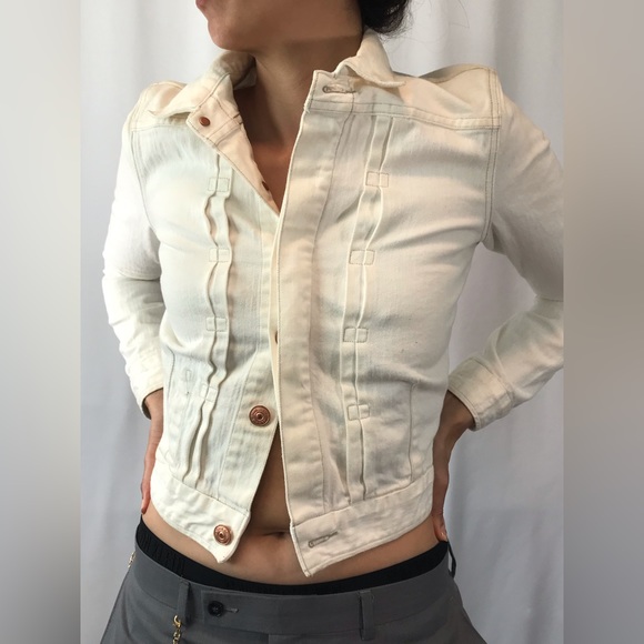 Cream Denim Jacket circa 2005 - Picture 3 of 7